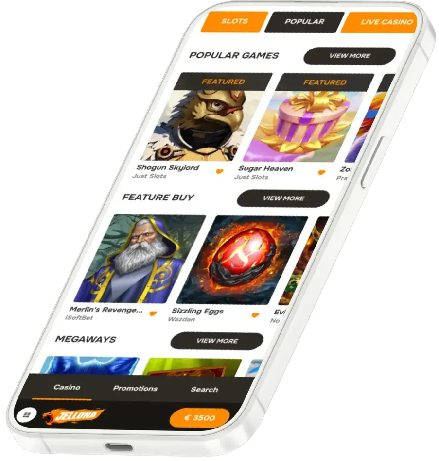 Jellona Kasino mobiili
