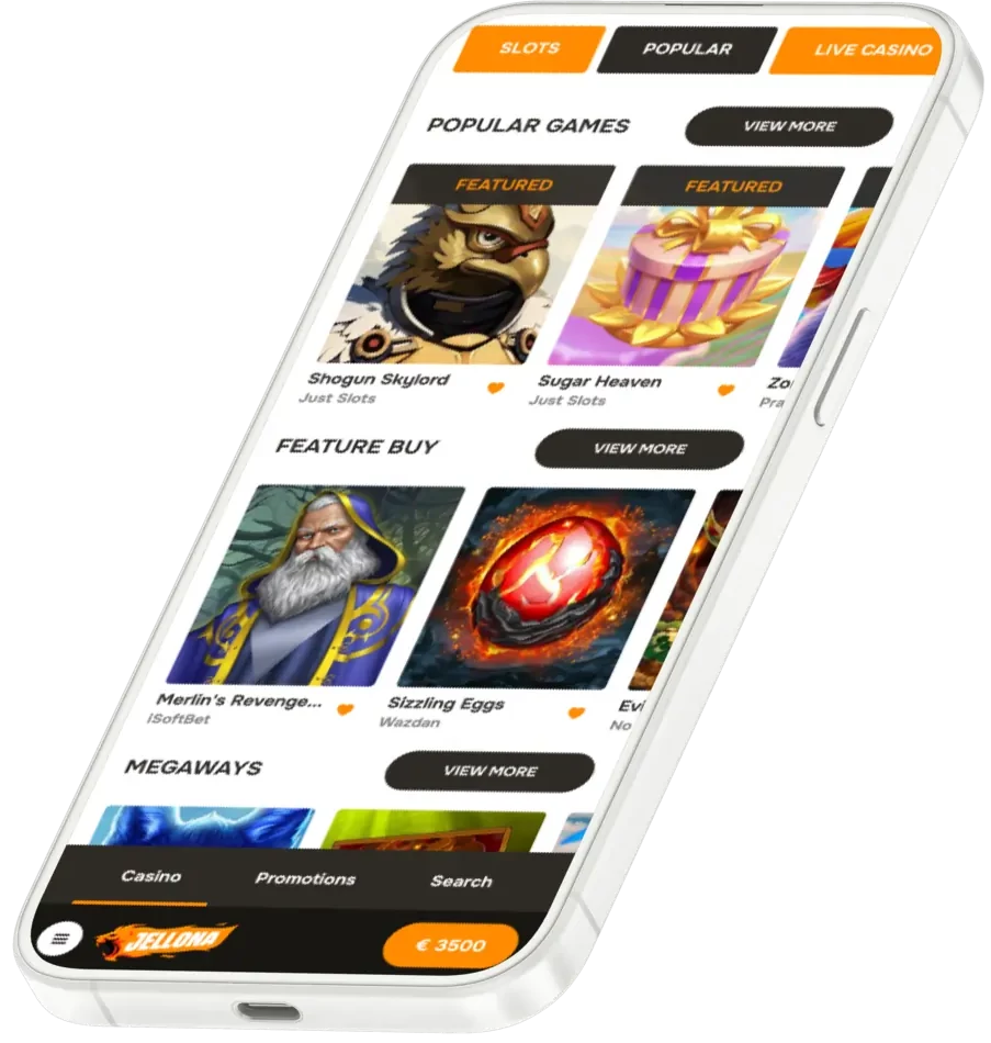 Jellona Kasino mobiili